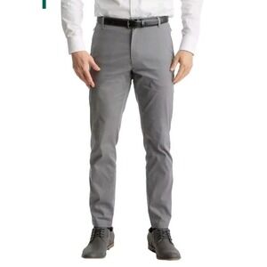 Birddogs Boomstick Chino Pants Lined Men 34x34 Gray Slim Tapered Stretch (34x32)